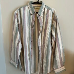 St. John's Bay Striped Button Down Shirt